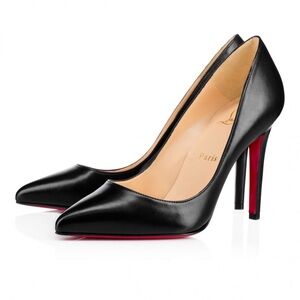 LOUBOUTIN PIGALLE FOLLIES 100 NAPPA SHINY HEELS